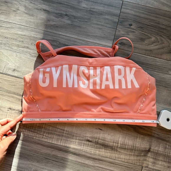 Gymshark Sports Bra in Peach with Removable Cup Pads Crop Top Size Large - Picture 5 of 7